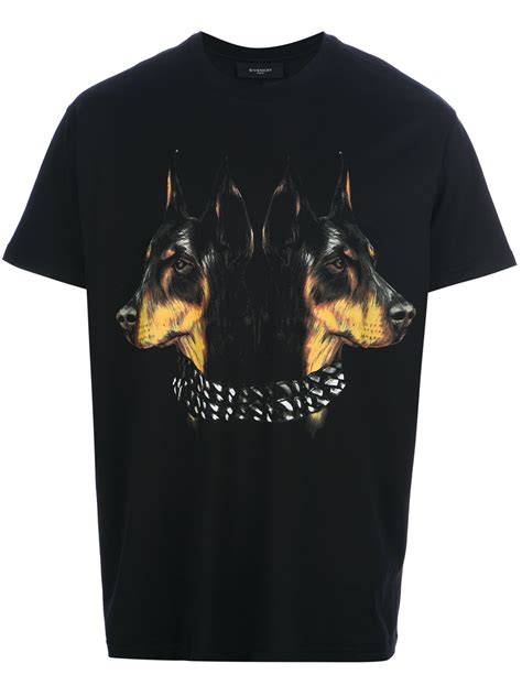 givenchy mens t shirt dog|givenchy dog print shirts.